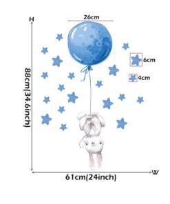 Stickers Chambre Bébé Garçon Lapin Stickers Chambre Bébé Garçon Lapin