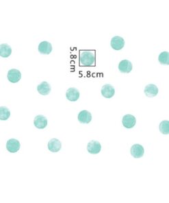 Stickers Chambre Bébé - 3 Lapins Mignons Ballons avec Ronds Bleus Stickers Chambre Bébé - 3 Lapins Mignons Ballons avec Ronds Bleus