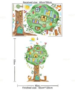 Sticker Chambre Bébé - Arbre Forêt