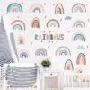 Stickers Chambre Fille - Arc en Ciel Rainbows Coeurs