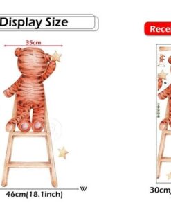 Stickers Chambre Bébé - Tigres dans les Étoiles Lune et Ballon Stickers Chambre Bébé - Tigres dans les Étoiles Lune et Ballon