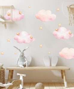 Stickers Chambre Bébé - Tigres dans les Étoiles Lune et Ballon Stickers Chambre Bébé - Tigres dans les Étoiles Lune et Ballon