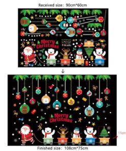 Décoration Sticker Noël - Stickers pour fenêtre Noël Décoration Sticker Noël - Stickers pour fenêtre Noël