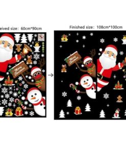 Décoration Sticker Noël - Stickers pour fenêtre Noël Décoration Sticker Noël - Stickers pour fenêtre Noël