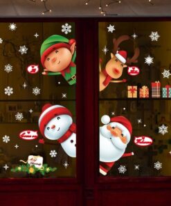 Stickers de Fenêtre Noël - Décoration Noël et Neige