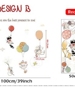 Stickers Chambre Bébé - Petites Souris Ballons