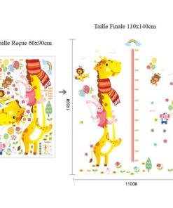 Stickers Toise Arbre Toise enfant Girafe
