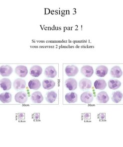 Stickers Chambre Bébé - Ronds Points Formes Aquarelle Rose