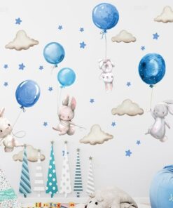 Stickers Chambre Bébé Garçon Lapin Stickers Chambre Bébé Garçon Lapin
