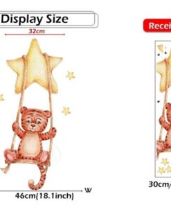 Stickers Chambre Bébé - Lune Jaune et Etoiles