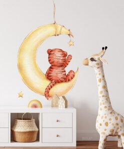 Stickers Chambre Bébé - Petit Tigre Ballon Jaune Stickers Chambre Bébé - Petit Tigre Ballon Jaune