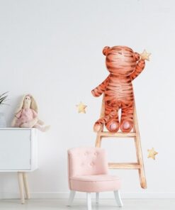 Stickers Chambre Bébé - Tigres dans les Étoiles Lune et Ballon Stickers Chambre Bébé - Tigres dans les Étoiles Lune et Ballon