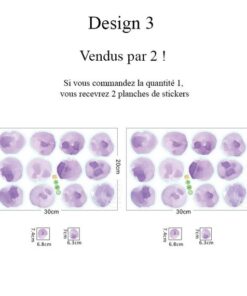 Stickers Chambre Bébé - Ronds Bleus Aquarelle Stickers Chambre Bébé - Ronds Bleus Aquarelle