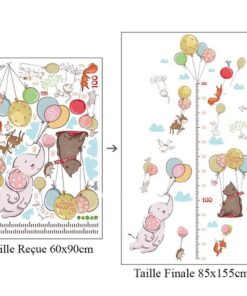 Sticker Girafe Toise