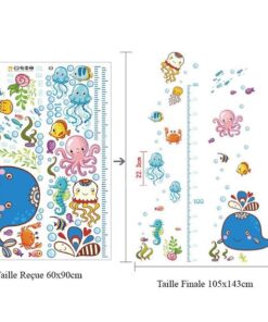 Stickers Toise Arbre Toise croissance baleine