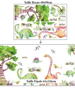 Alternative view of Stickers Dinosaures Muraux