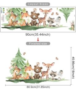 Stickers Chambre Bébé - Hiboux en Forêt sur des Branches Stickers Chambre Bébé - Hiboux en Forêt sur des Branches
