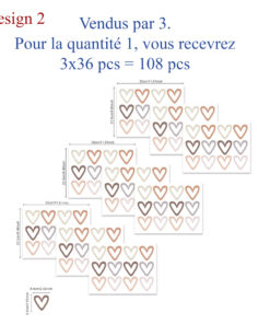 Stickers Chambre Fille - Coeurs - Formes Stickers Chambre Fille - Coeurs - Formes