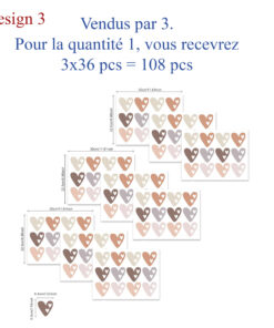 Stickers Chambre Fille - Coeurs - Formes Stickers Chambre Fille - Coeurs - Formes