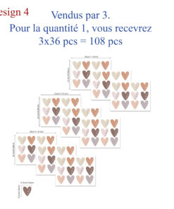 Stickers Chambre Fille - Coeurs - Formes Stickers Chambre Fille - Coeurs - Formes