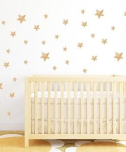 Stickers Chambre Fille - Etoiles Aquarelle Dorées Stickers Chambre Fille - Etoiles Aquarelle Dorées