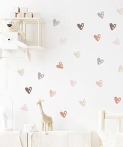 Stickers Chambre Fille - Coeurs Contours - Formes Stickers Chambre Fille - Coeurs Contours - Formes