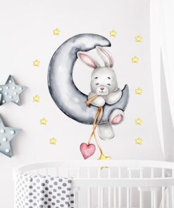Stickers Lapin Gris