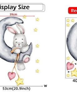 Stickers Lapin Gris