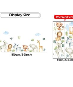 Stickers Chambre Bébé - Petits Animaux de la Savane Stickers Chambre Bébé - Petits Animaux de la Savane