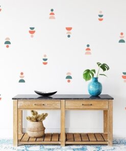 Alternative view of Stickers Chambre Bébé, Formes, Ronds, Lune, Nordique