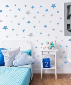 Stickers Chambre Fille - Etoiles Aquarelle Dorées Stickers Chambre Fille - Etoiles Aquarelle Dorées