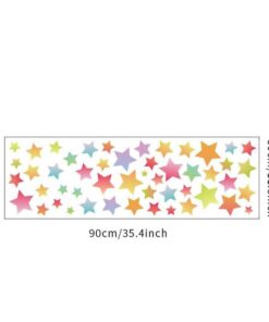 Stickers Chambre Fille - Etoiles Multicolores Formes Stickers Chambre Fille - Etoiles Multicolores Formes