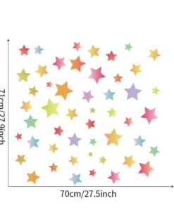 Alternative view of Stickers Chambre Fille - Etoiles Multicolores Formes