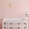 Stickers Muraux Chambre Bébé Ciel Etoilé, Etoiles dorées