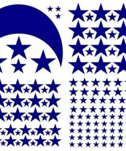 Stickers Chambre Bébé - Etoiles et Lune, Ciel Etoilé Stickers Chambre Bébé - Etoiles et Lune, Ciel Etoilé