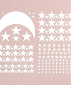 Stickers Chambre Bébé - Etoiles et Lune, Ciel Etoilé Stickers Chambre Bébé - Etoiles et Lune, Ciel Etoilé