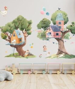 Stickers Chambre Bébé - Cabanes dans les Arbres