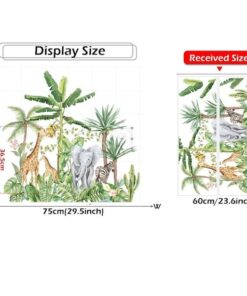 Stickers Chambre Bébé - Jungle Tropicale Grande Taille