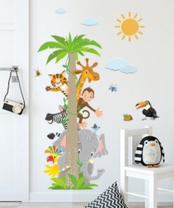 Alternative view of Stickers Chambre Bébé - Animaux Palmier