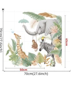 Alternative view of Stickers Chambre Bébé - Animaux Savane Eléphant