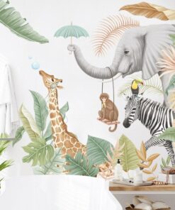 Stickers Chambre Bébé - Animaux Savane Eléphant Stickers Chambre Bébé - Animaux Savane Eléphant