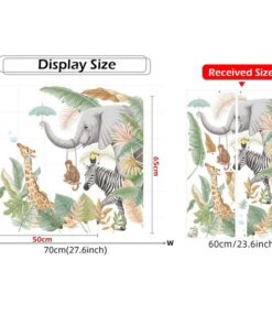 Stickers Chambre Bébé - Animaux Savane Eléphant Stickers Chambre Bébé - Animaux Savane Eléphant