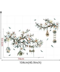 Alternative view of Stickers Chambre Bébé - Nids Oiseaux