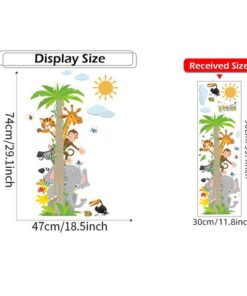 Stickers Chambre Bébé - Animaux Palmier Stickers Chambre Bébé - Animaux Palmier
