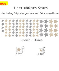 Stickers Chambre Bébé - Animaux Mignons Etoiles