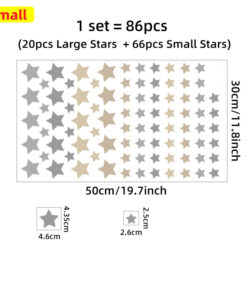 Stickers Chambre Bébé - Animaux Mignons Etoiles