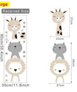 Stickers Chambre Bébé - Animaux Mignons Etoiles