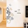 Stickers Chambre Bébé - Porte Animaux Etoiles