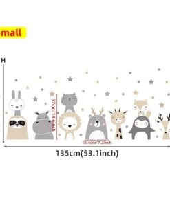 Alternative view of Stickers Chambre Bébé - Animaux Mignons Etoiles