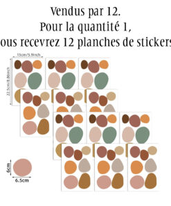 Stickers Chambre Bébé - Ronds Multicolores